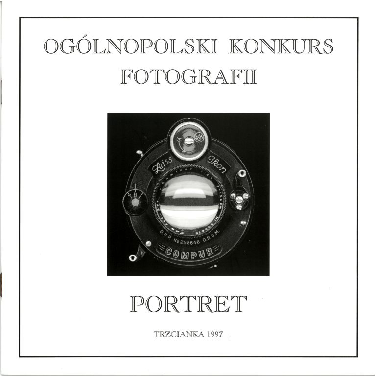 Okładka katalogu I Ogólnopolskiego Konkursu Fotografii „Portret” z 1996 roku.