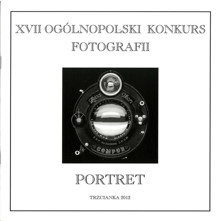 Okładka katalogu XVII Ogólnopolskiego Konkursu Fotografii „Portret” z 2012 roku.