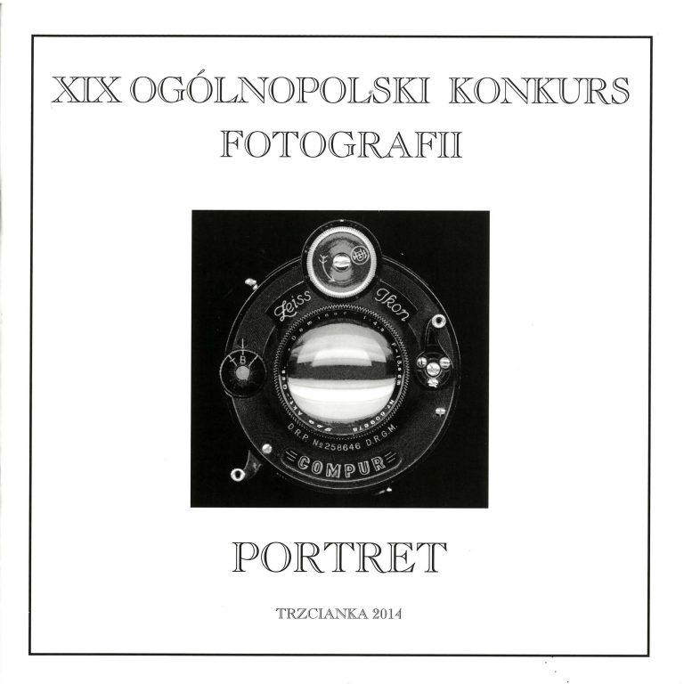 Okładka katalogu XIX Ogólnopolskiego Konkursu Fotografii „Portret” z 2014 roku.