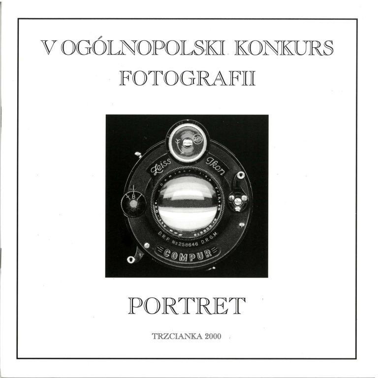 Okładka katalogu V Ogólnopolskiego Konkursu Fotografii „Portret” z 2000 roku.