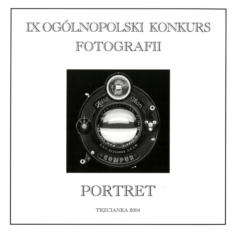 Okładka katalogu IX Ogólnopolskiego Konkursu Fotografii „Portret” z 2004 roku.