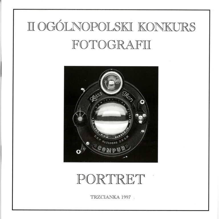 Okładka katalogu II Ogólnopolskiego Konkursu Fotografii „Portret” z 1997 roku.