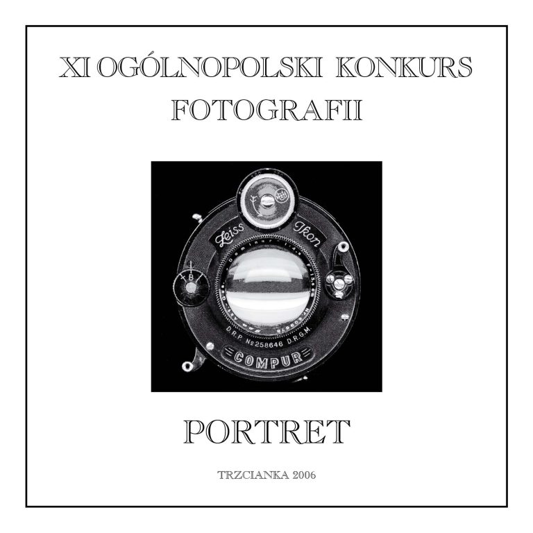 Okładka katalogu XI Ogólnopolskiego Konkursu Fotografii „Portret” z 2006 roku.